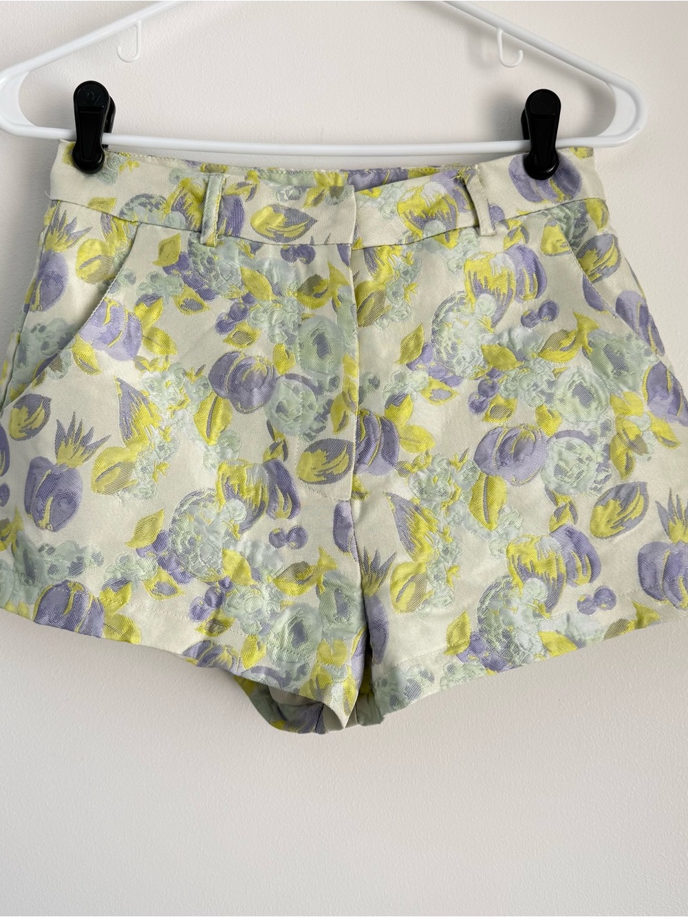 Lulus Carlita Light Mint Multi Jacquard Shorts Size Small - Picture 4 of 6